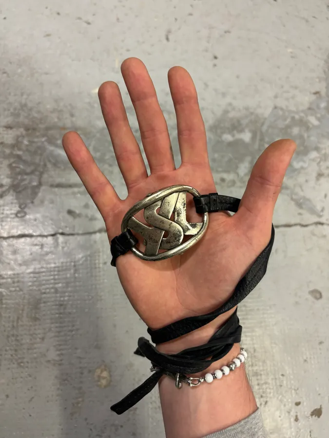 AW2003 Yves Saint Laurent Silver Buckle Bracelet - Image 2