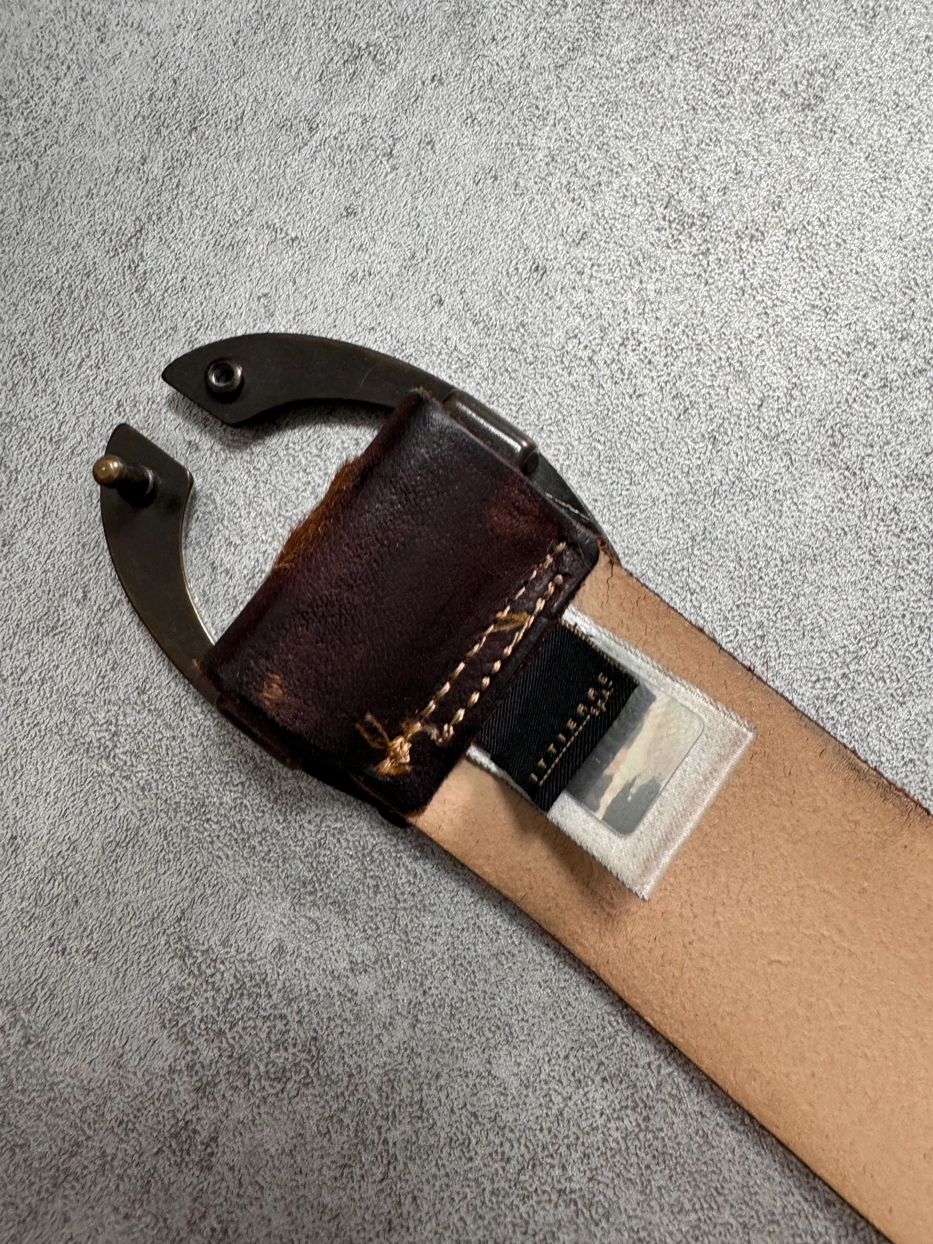 AW2004 Cavalli Brown Pony Hair Leather Belt - Image 11