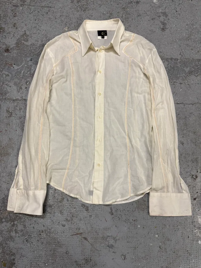 AW2004 Cavalli Cozy White Shirt - Image 8