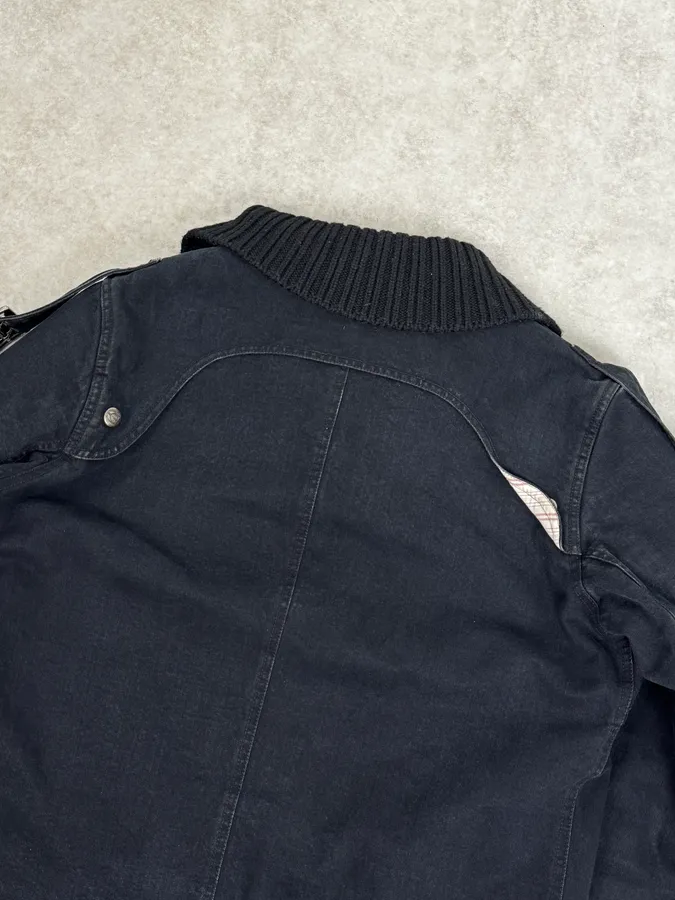 AW2004 Cavalli Dark Navy Astro Bomber Jacket - Image 7