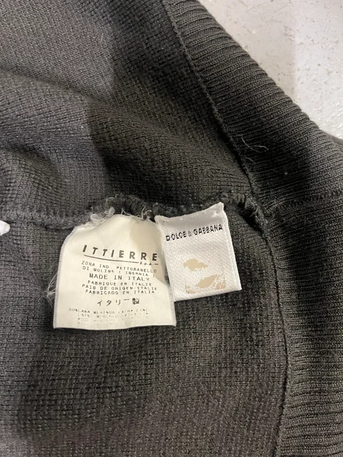 AW2004 Dolce & Gabbana Always Good Brown Hooded Zip-Up Sweater - Image 9