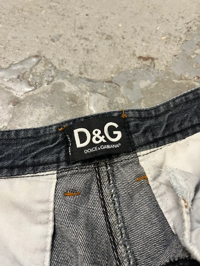 AW2004 Dolce & Gabbana Blue Denim Biker Jeans - Image 14