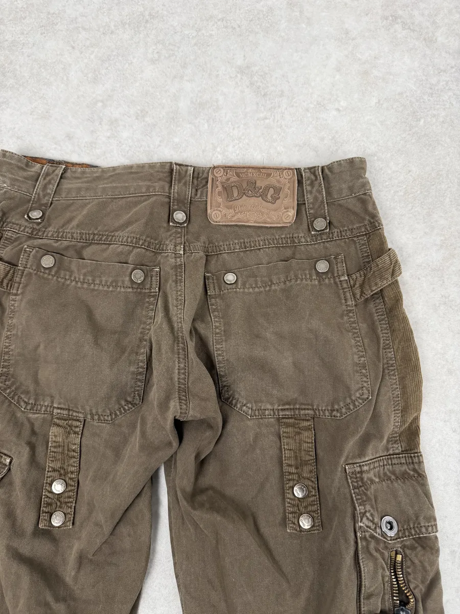 AW2004 Dolce & Gabbana Brown Cozy Utility Cargo Pants - Image 8
