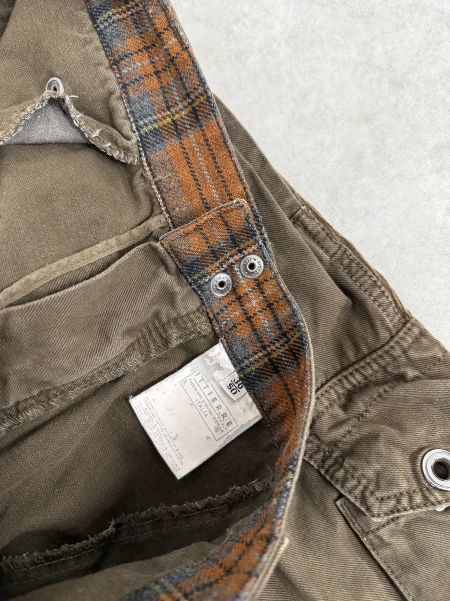 AW2004 Dolce & Gabbana Brown Cozy Utility Cargo Pants - Image 9