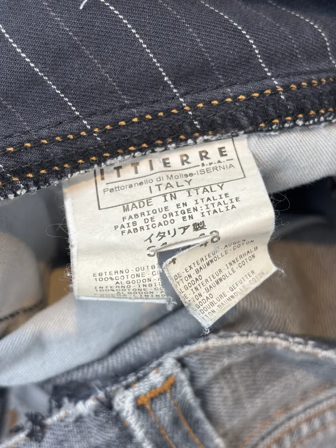 AW2004 Dolce & Gabbana Cargo Asymmetrical Denim Jeans - Image 12