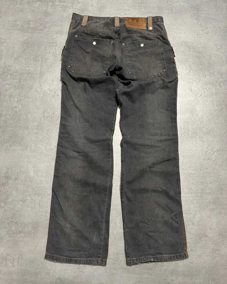 AW2004 Dolce & Gabbana Cargo Harness Grey Jeans - Image 2