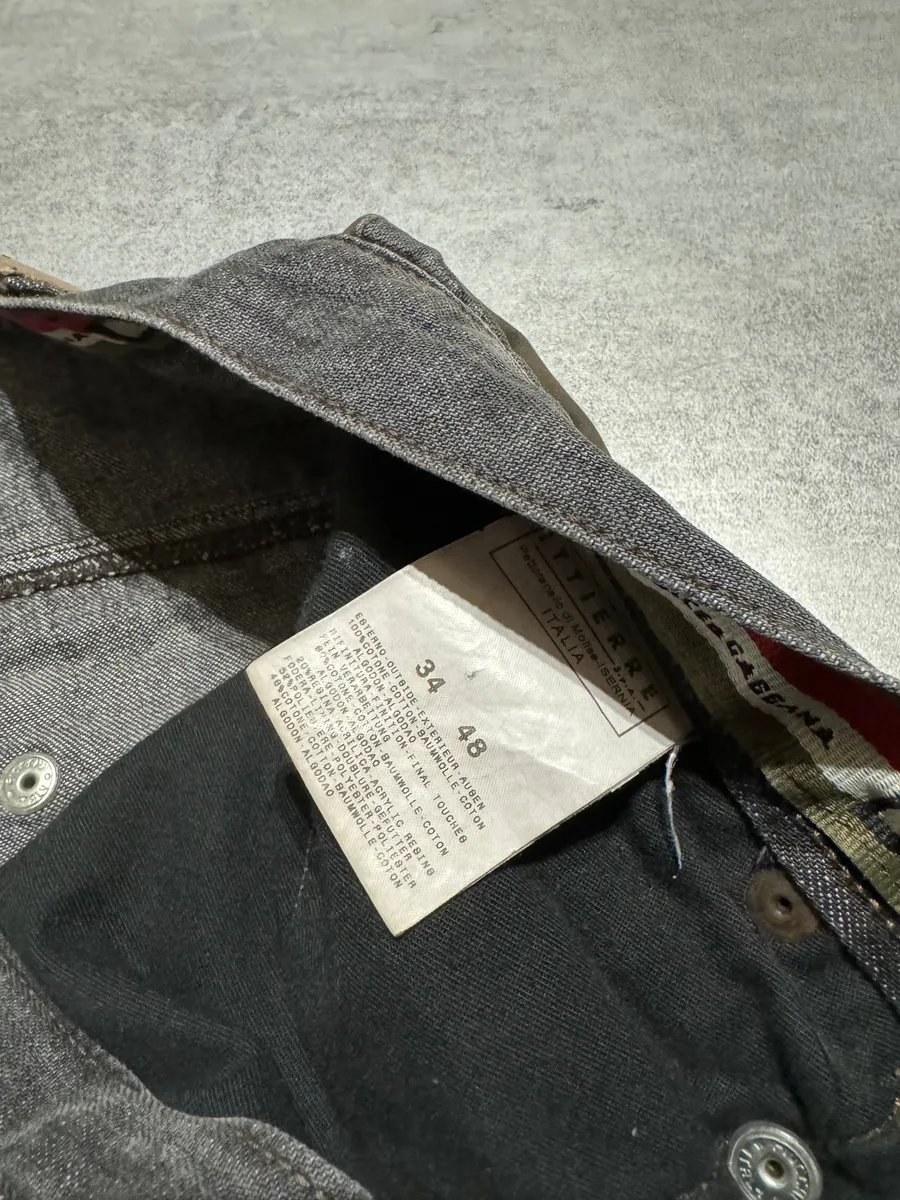 AW2004 Dolce & Gabbana Cargo Harness Grey Jeans - Image 6