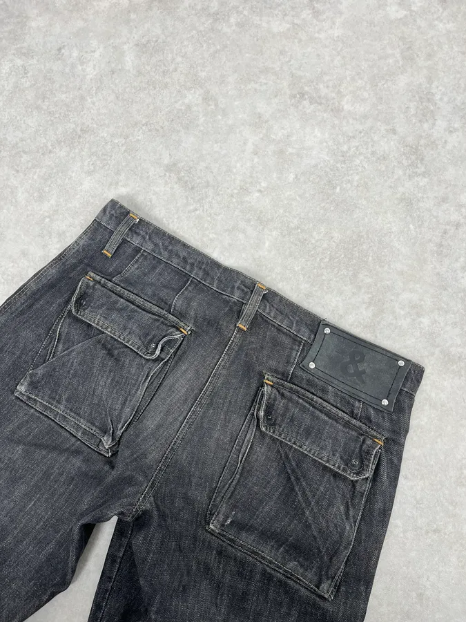 AW2004 Dolce & Gabbana Grey Cargo Denim Jeans - Image 7