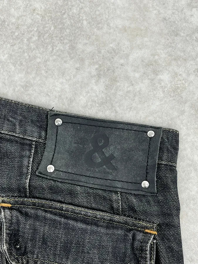 AW2004 Dolce & Gabbana Grey Cargo Denim Jeans - Image 8