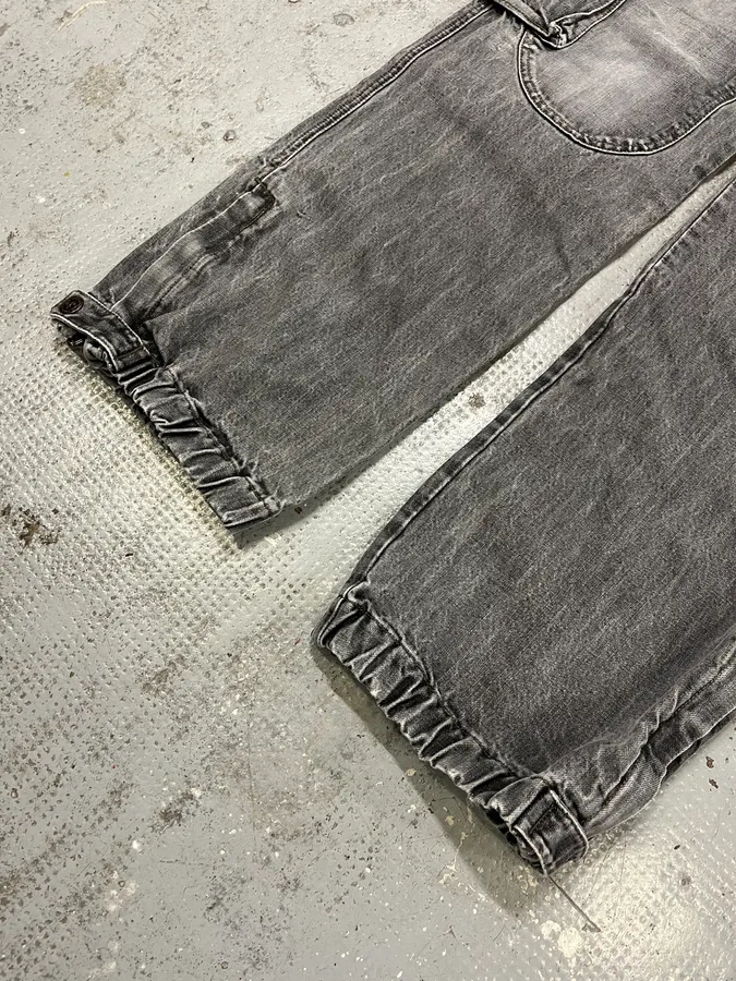 AW2004 Dolce & Gabbana Grey Cargo Double Knee Denim Jeans - Image 6