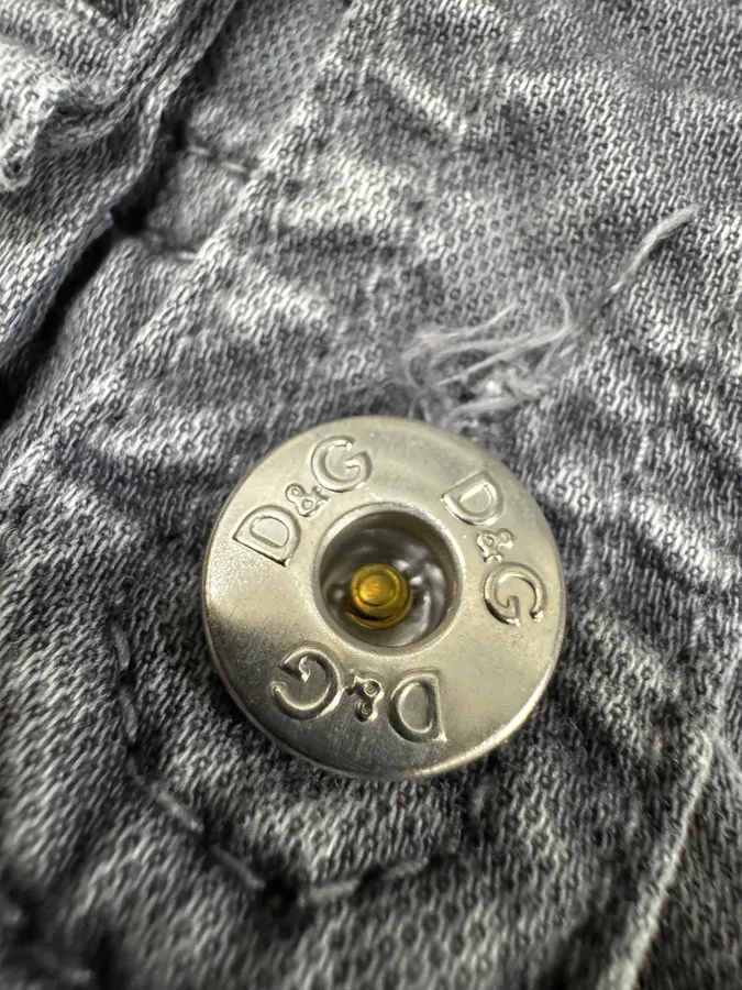 AW2004 Dolce & Gabbana Grey Multi Pockets Cargo Pants - Image 8