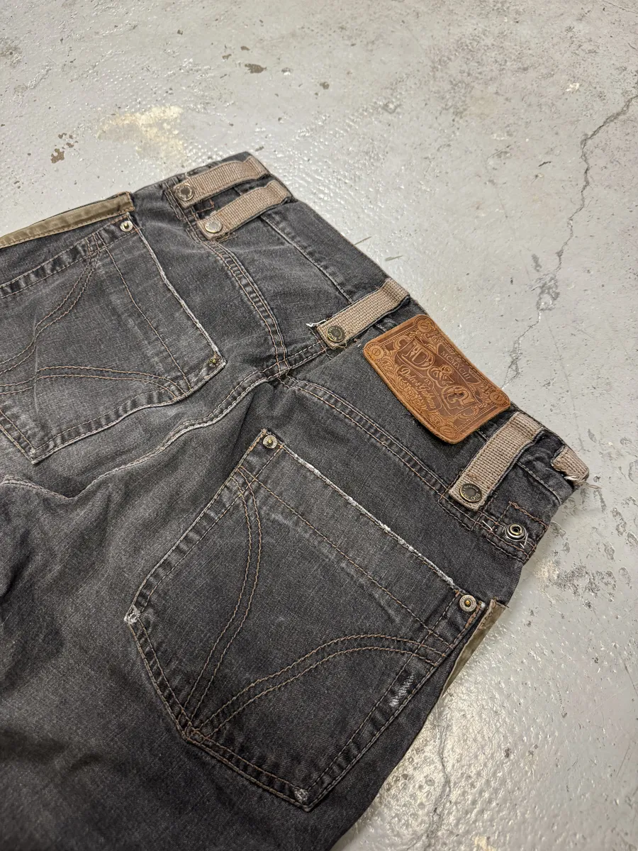 AW2004 Dolce & Gabbana Grey Utility Denim Short - Image 6