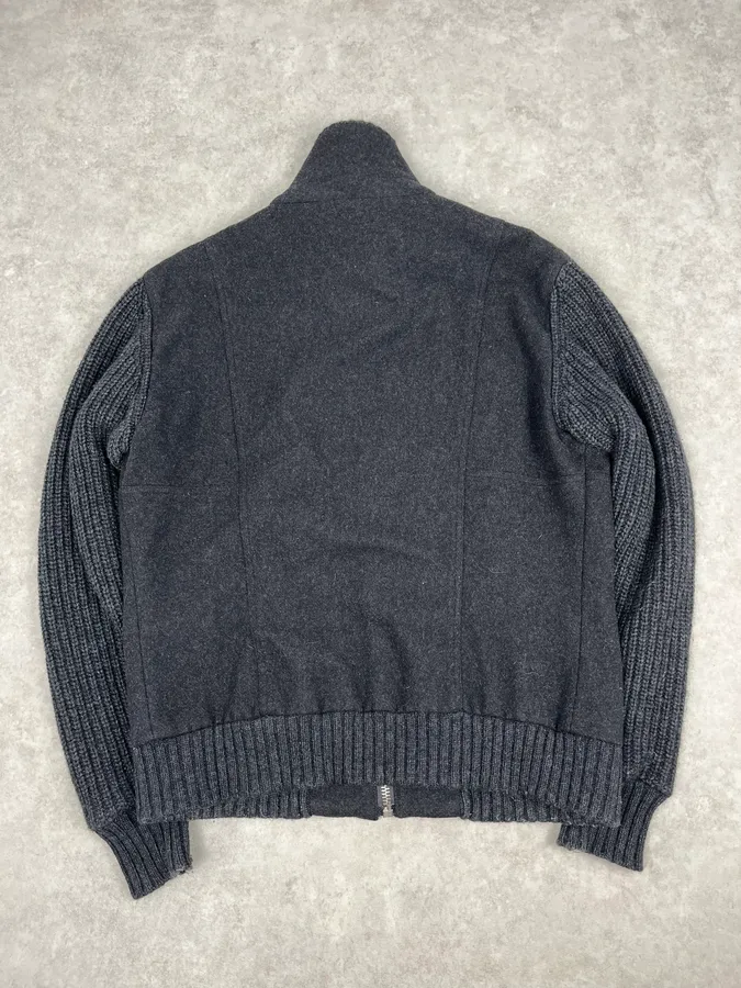 AW2004 Dolce & Gabbana Grey Wool Zip-up Jacket - Image 6
