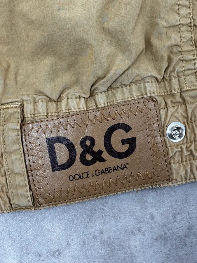 AW2004 Dolce & Gabbana Light Beige Military Utility Jacket - Image 13