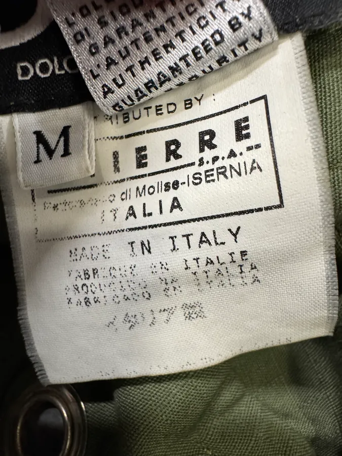 AW2004 Dolce & Gabbana Military Cargo Kaki Cap - Image 6