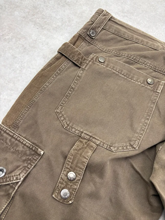 AW2004 Dolce & Gabbana Olive Utility Cargo Pants - Image 10