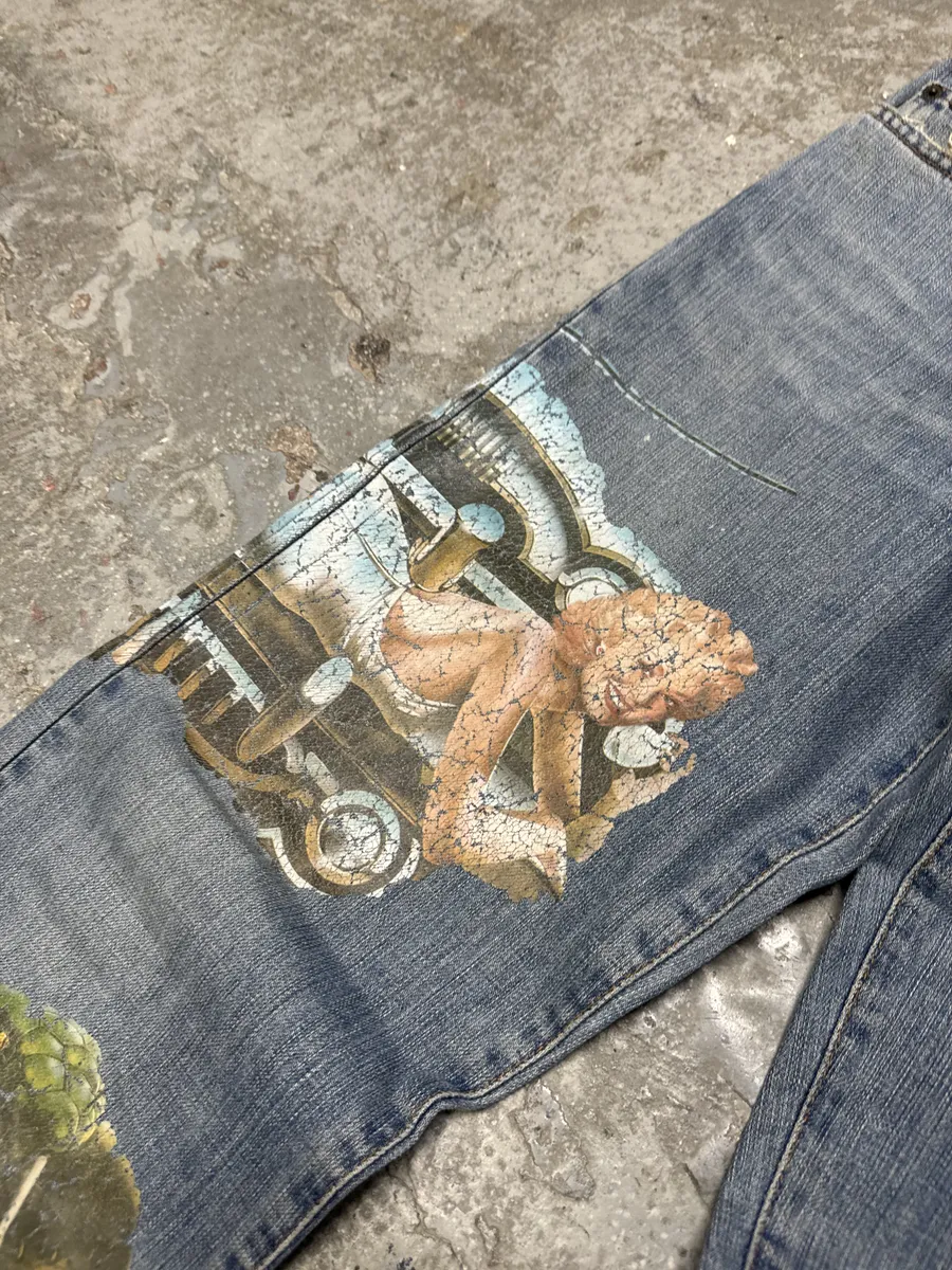 AW2004 Dolce & Gabbana Pins Extra Rare Denim Jeans - Image 12