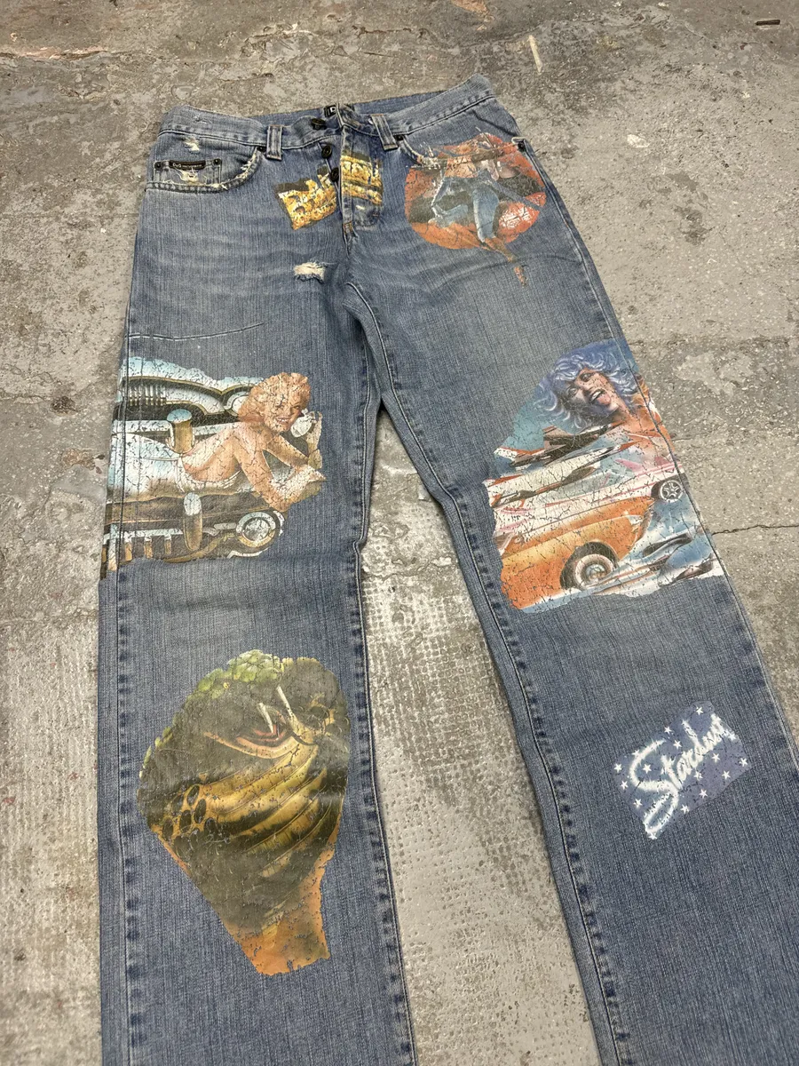 AW2004 Dolce & Gabbana Pins Extra Rare Denim Jeans - Image 13