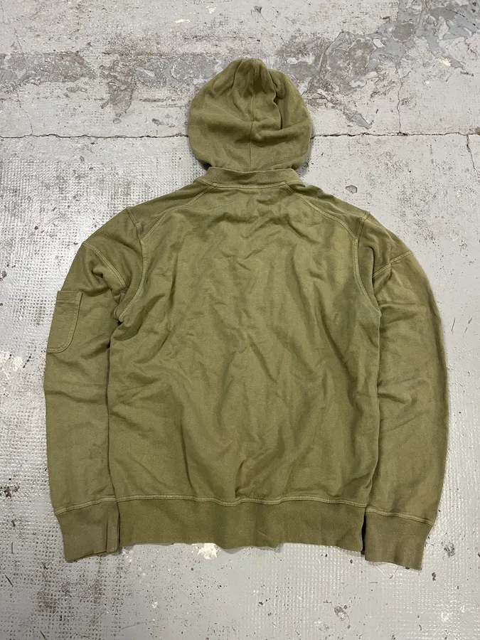 AW2004 Dolce & Gabbana Poem Rider Khaki Zip-Up Hoodie - Image 7