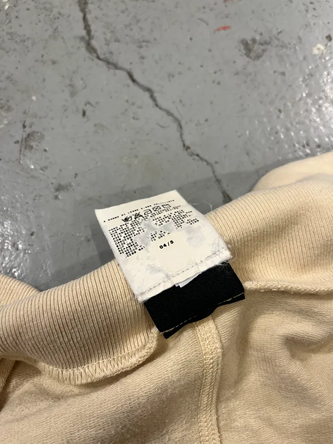 AW2004 Dolce & Gabbana Rider Poem Beige Zip-Up Sweater - Image 9
