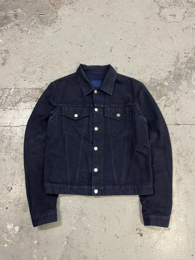 AW2004 Helmut Lang Black Light Trucker Jacket