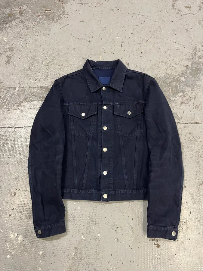 AW2004 Helmut Lang Black Light Trucker Jacket - Image 4