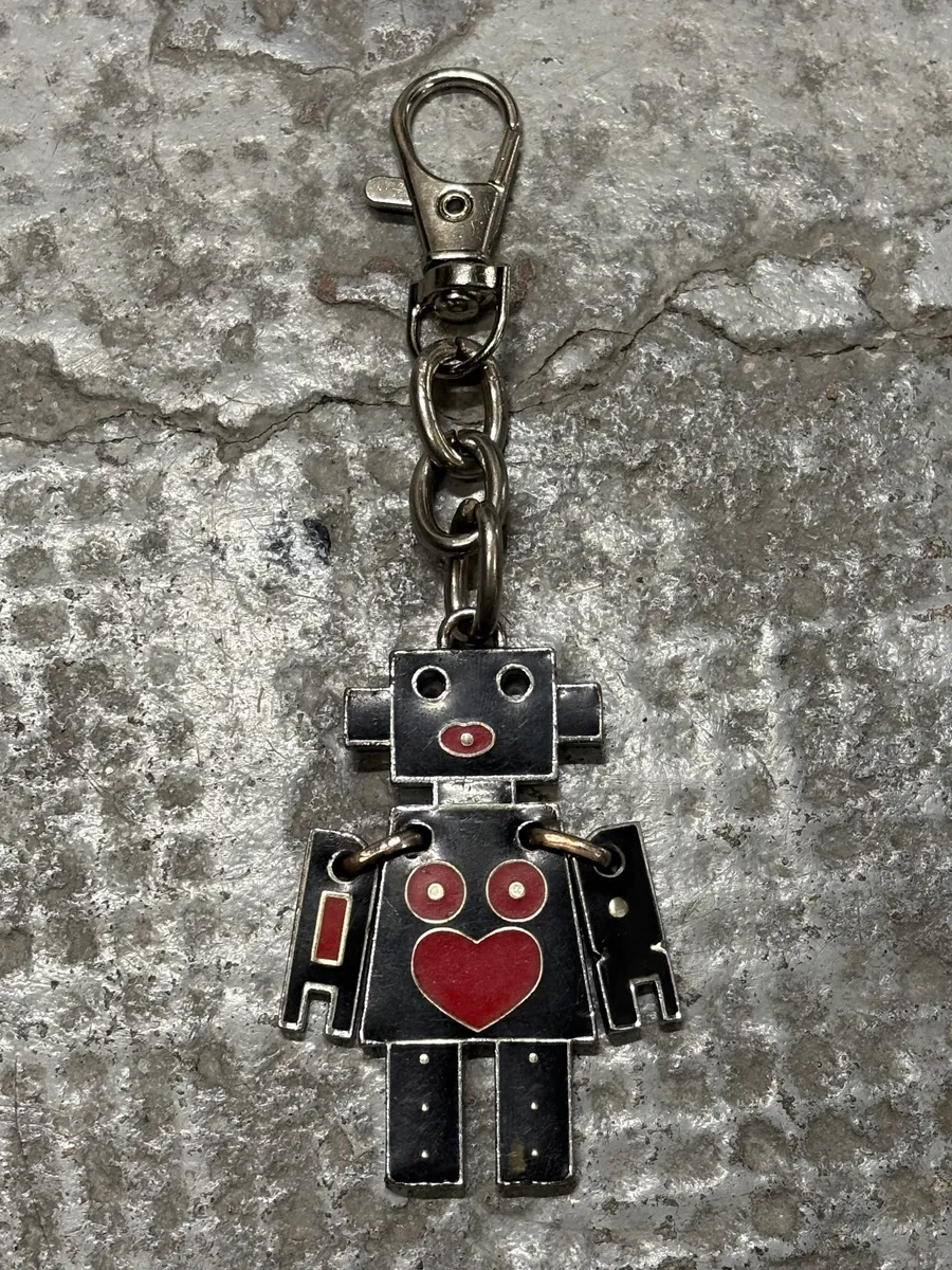 AW2004 Prada Black & Red Robot Key Chain