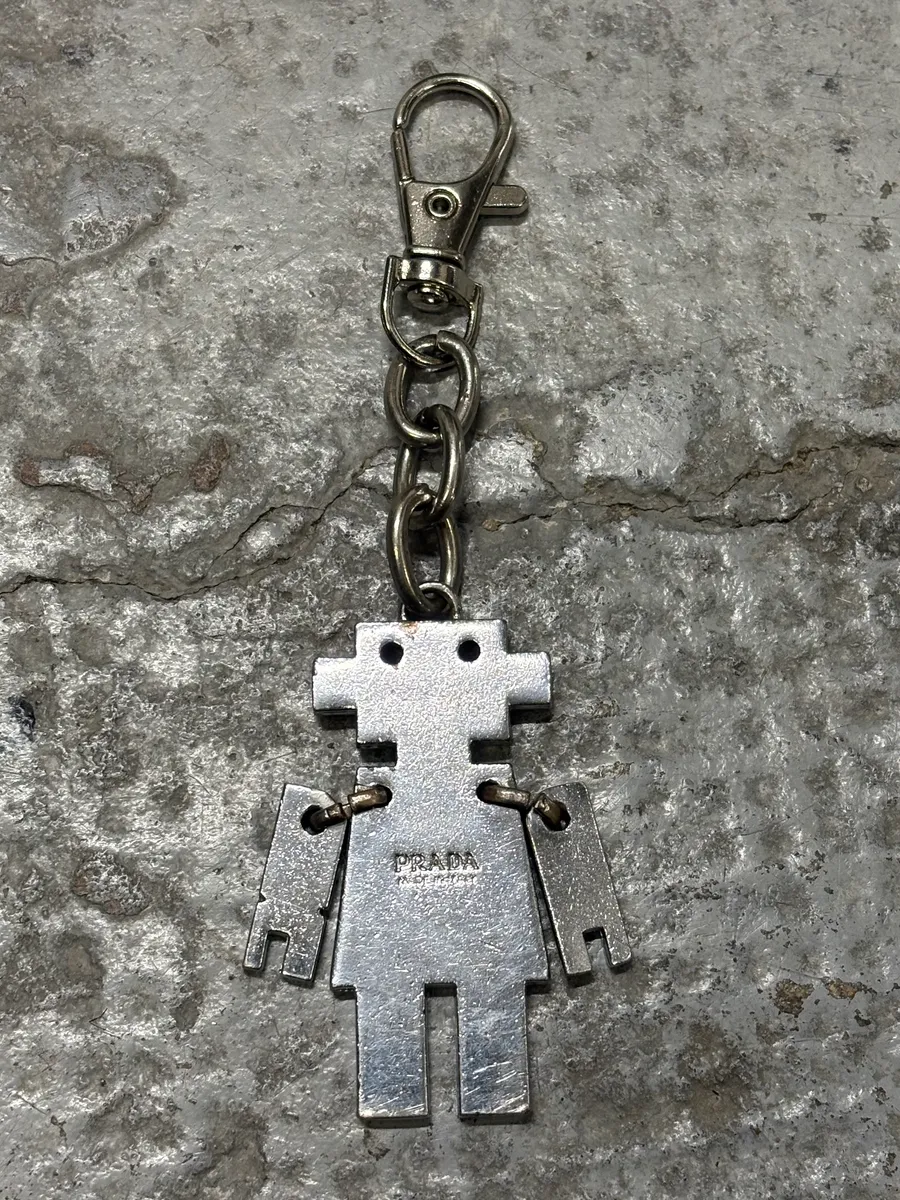 AW2004 Prada Black & Red Robot Key Chain - Image 3