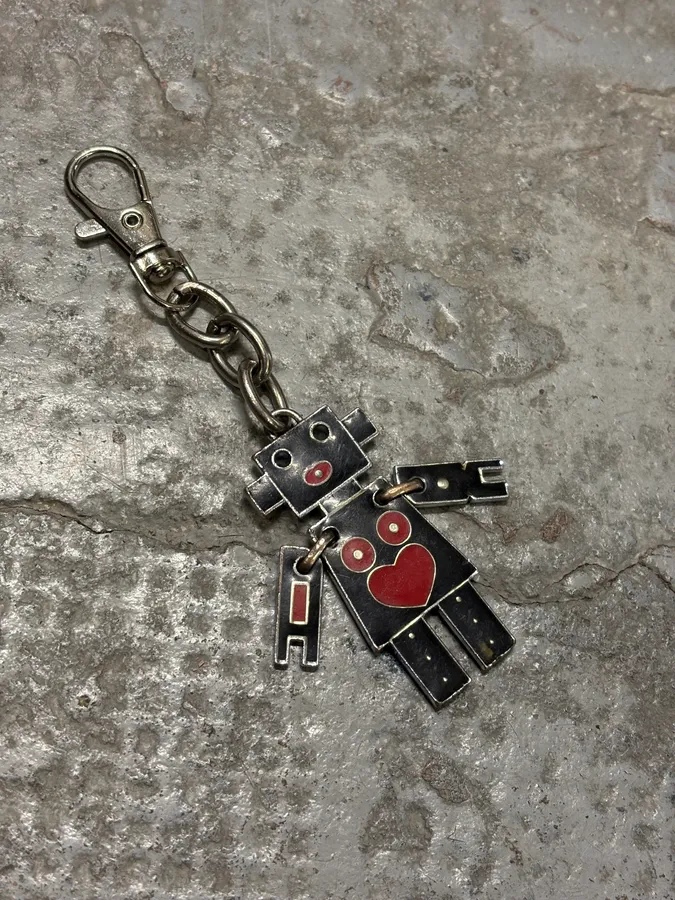 AW2004 Prada Black & Red Robot Key Chain - Image 5