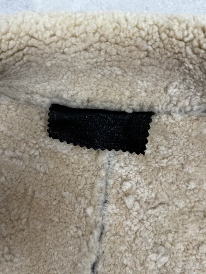 AW2004 Prada Brown Premium Shearling Leather Jacket - Image 11