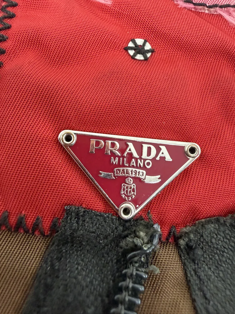 AW2004 Prada Humanoid Brown Nylon Shoulder Bag - Image 10