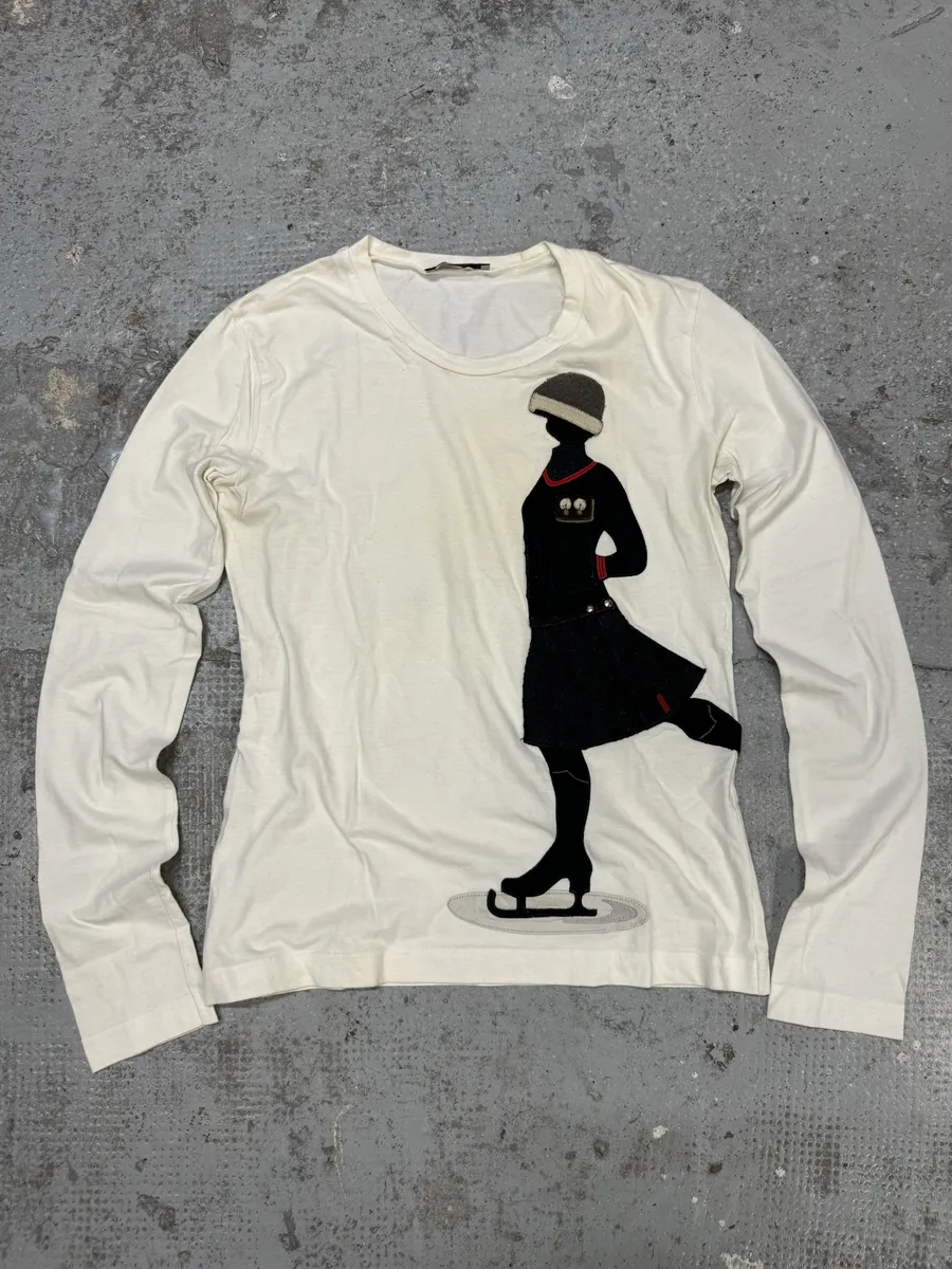 AW2004 Prada Linea Rossa Women White Longsleeves
