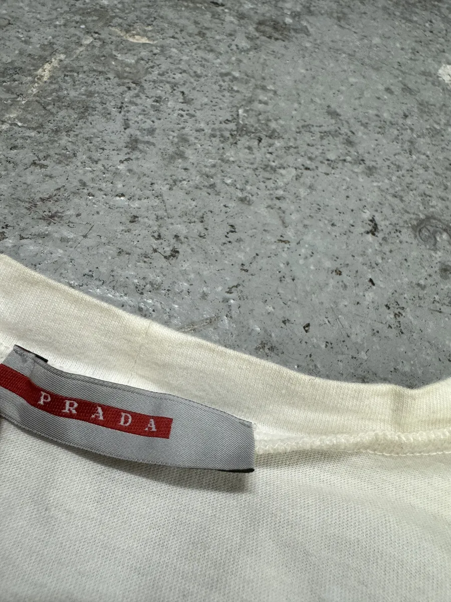 AW2004 Prada Linea Rossa Women White Longsleeves - Image 5