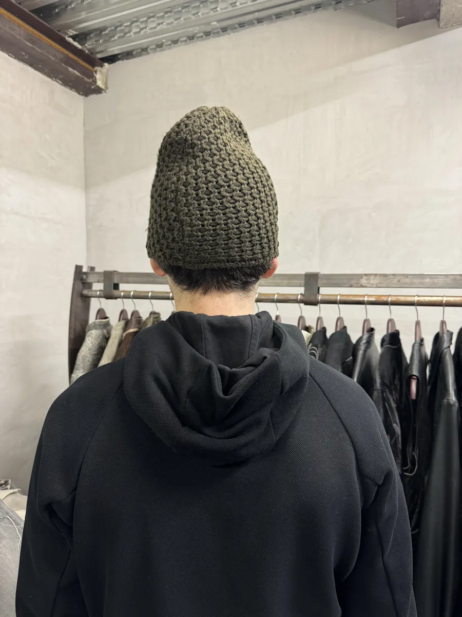 AW2004 Prada Olive Wool Hat - Image 3