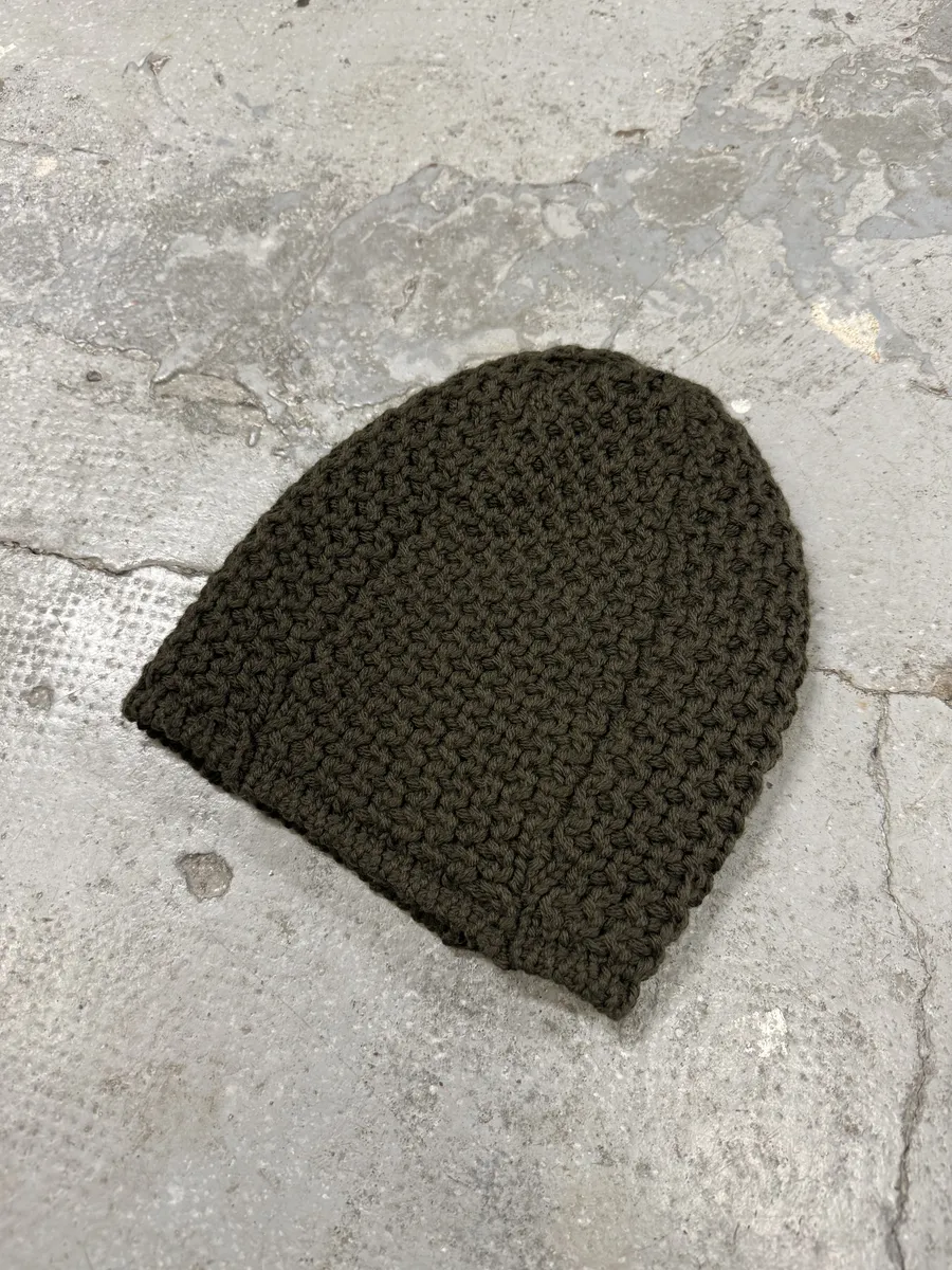 AW2004 Prada Olive Wool Hat - Image 4