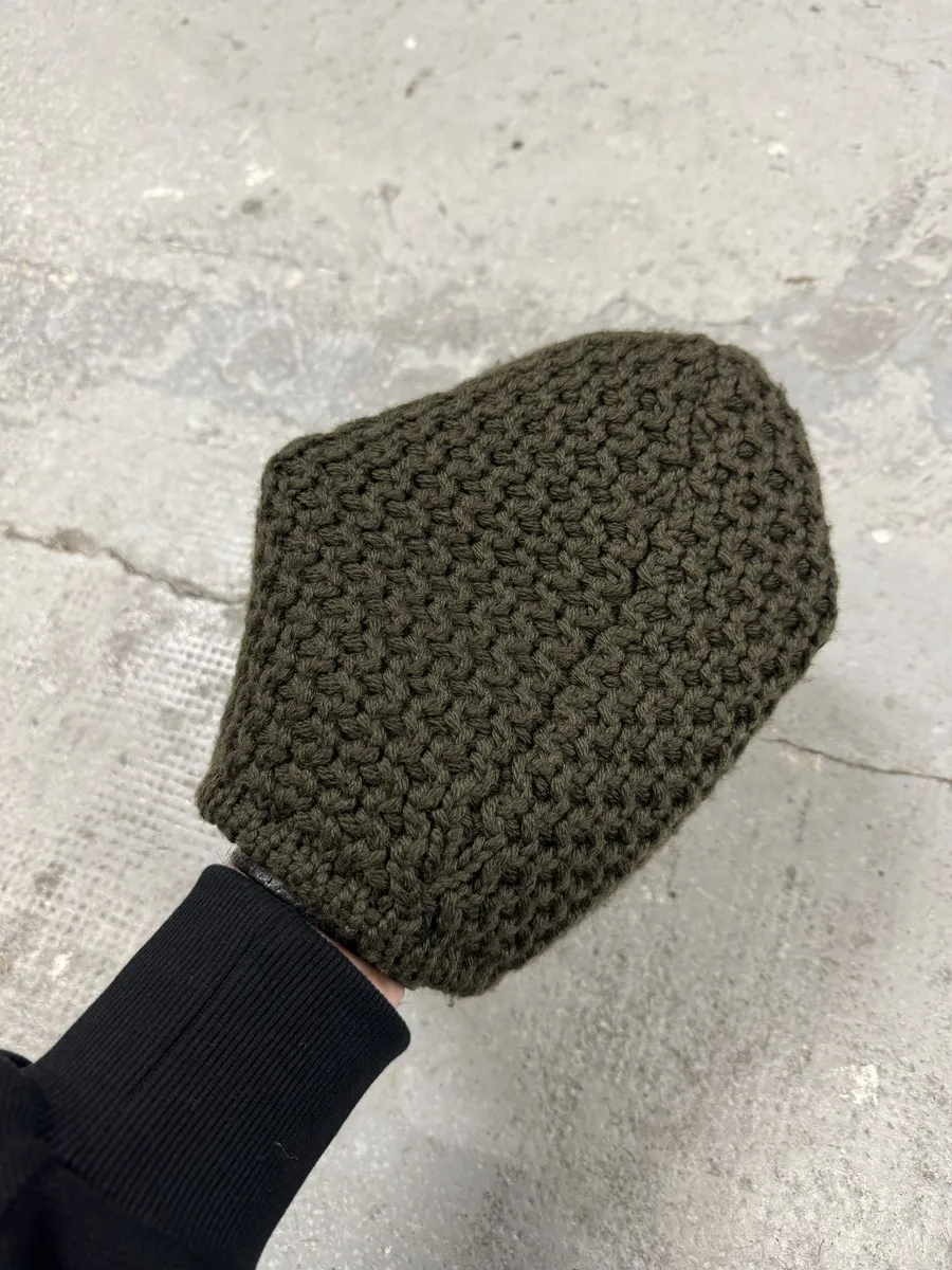 AW2004 Prada Olive Wool Hat - Image 6