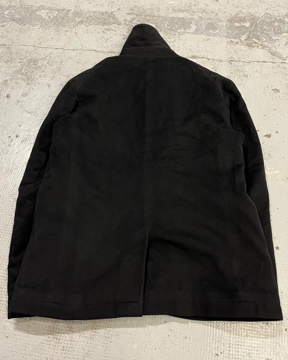 AW2005 Alexander McQueen Black Wool Double-Breasted Coat - Image 7