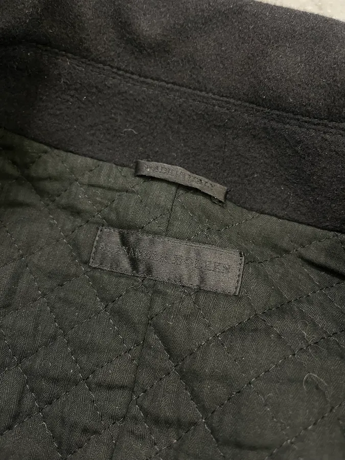 AW2005 Alexander McQueen Black Wool Double-Breasted Coat - Image 9