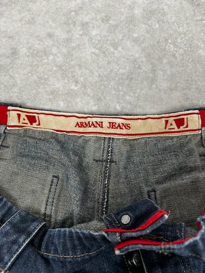AW2005 Armani Blue Faded Cargo Denim - Image 13