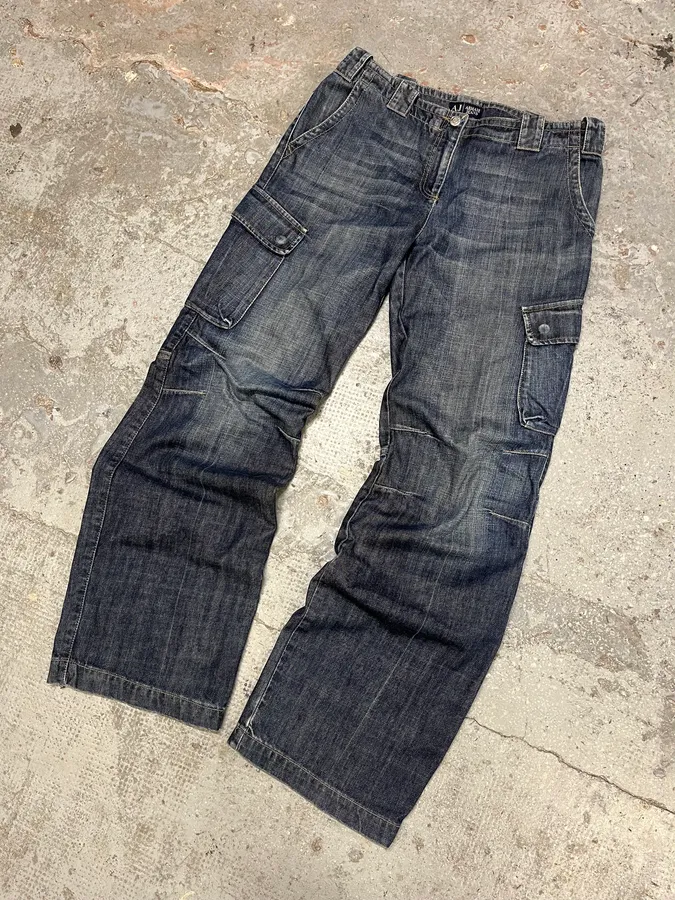 AW2005 Armani Cargo Denim Jeans - Image 5