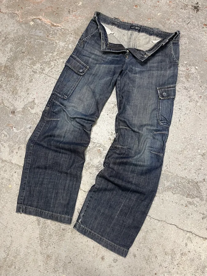 AW2005 Armani Cargo Denim Jeans - Image 6