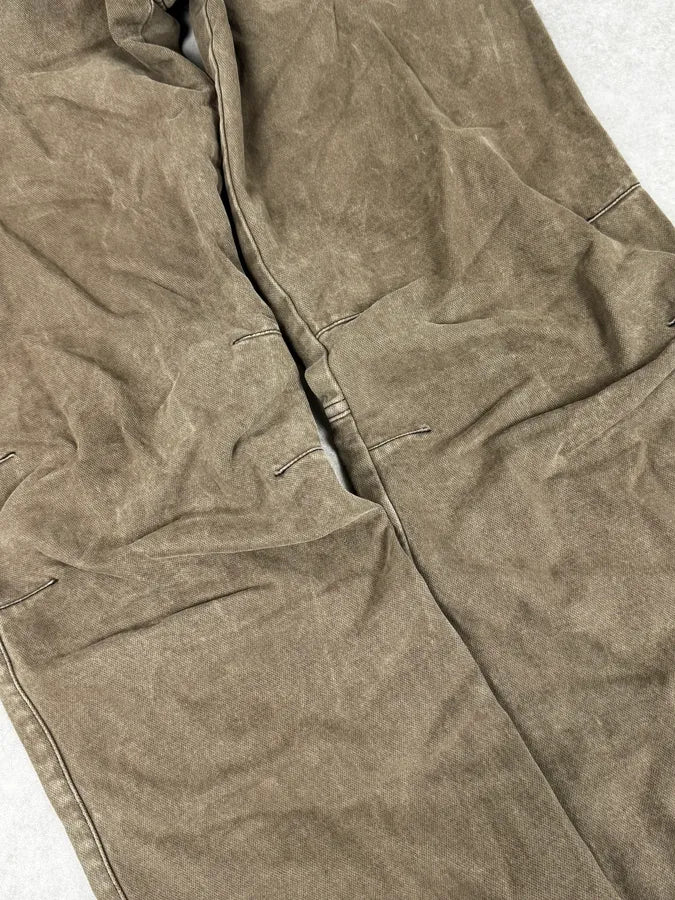 AW2005 Armani Green Multi-Pocket Military Cargo Pants - Image 10