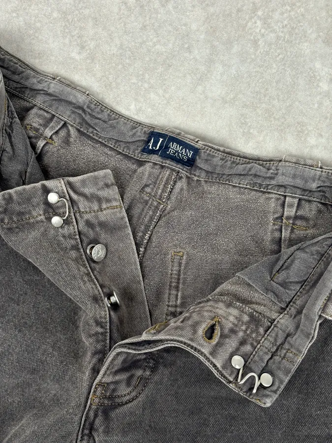 AW2005 Armani Grey Utility Cargo Pants - Image 8