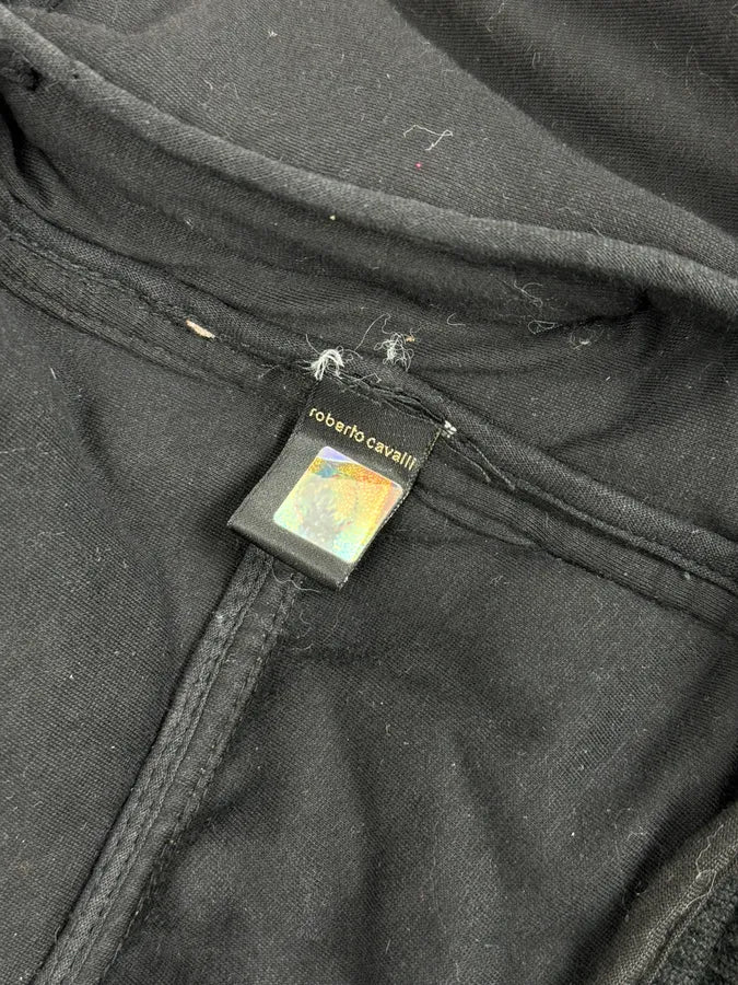 AW2005 Cavalli Black Utility Cargo British Puffer Jacket - Image 10