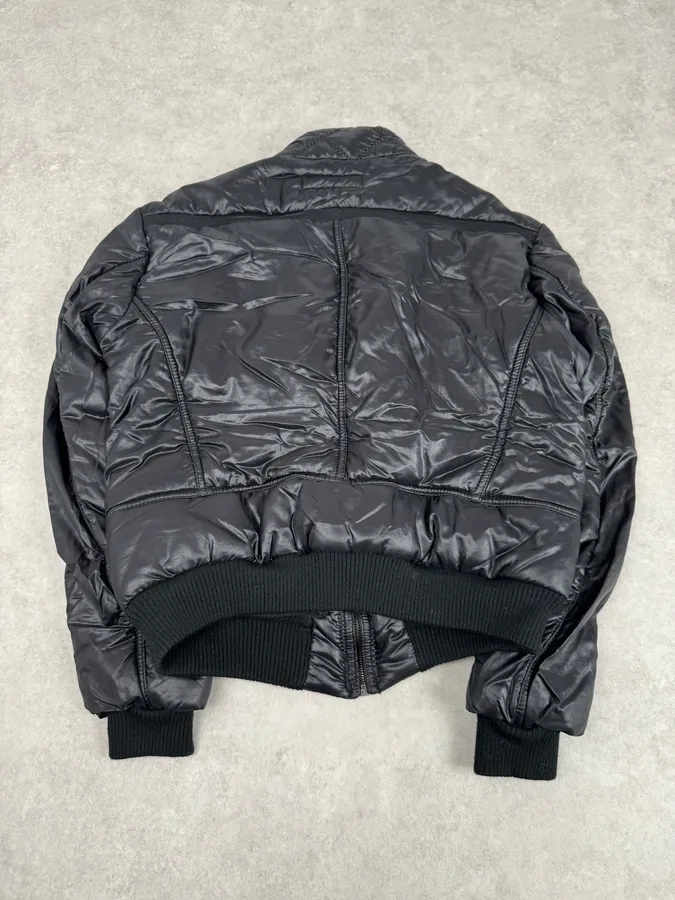 AW2005 Cavalli Black Utility Cargo British Puffer Jacket - Image 7