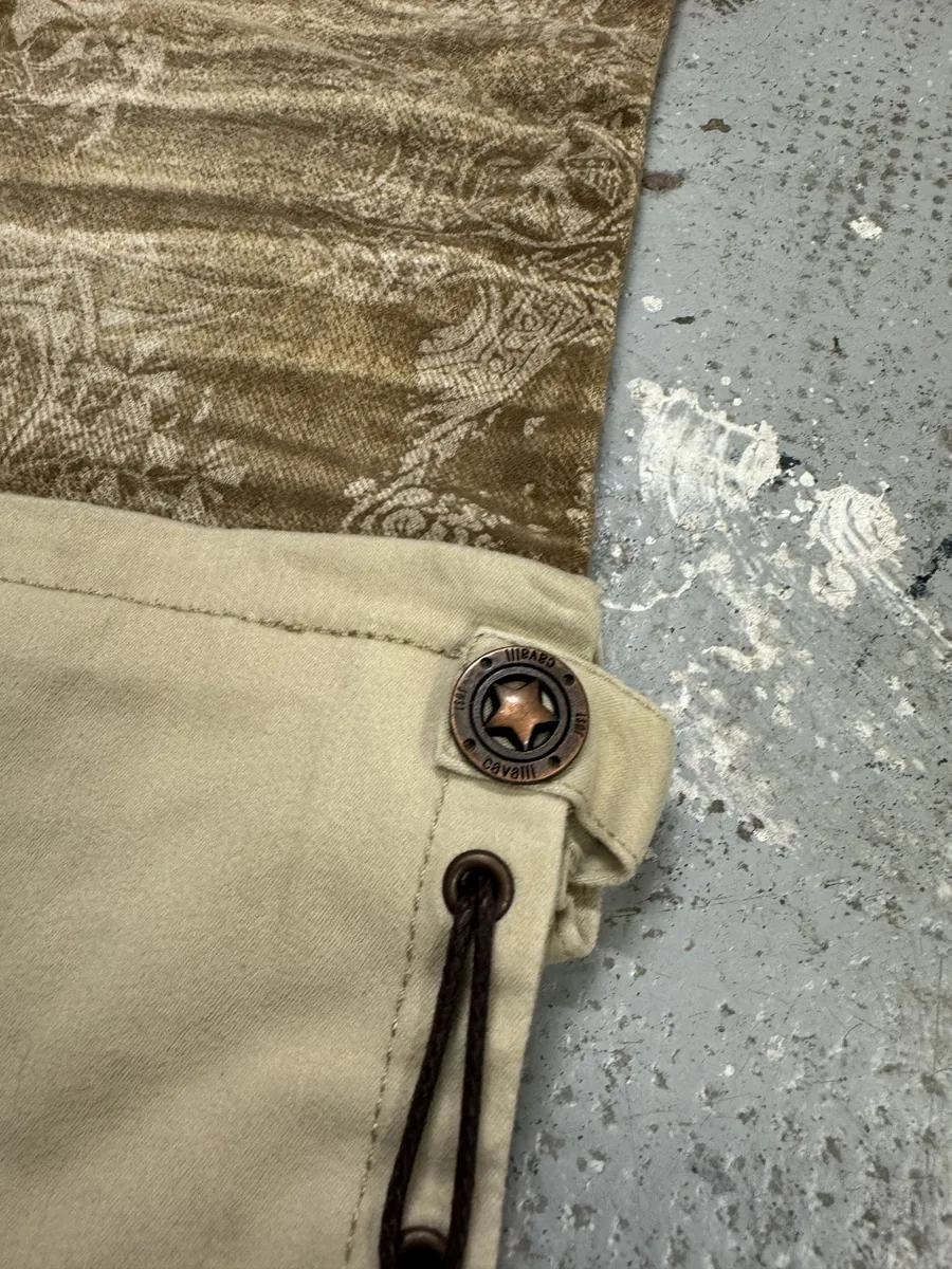 AW2005 Cavalli Brown & Beige Cowboy Presley Pants - Image 10