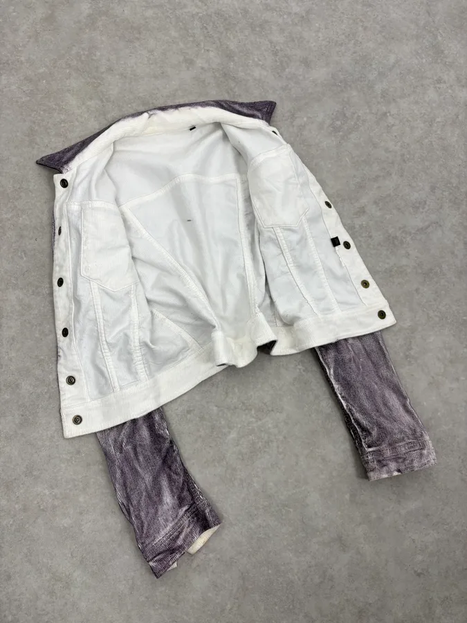 AW2005 Cavalli Grey Corduroy Jacket - Image 7