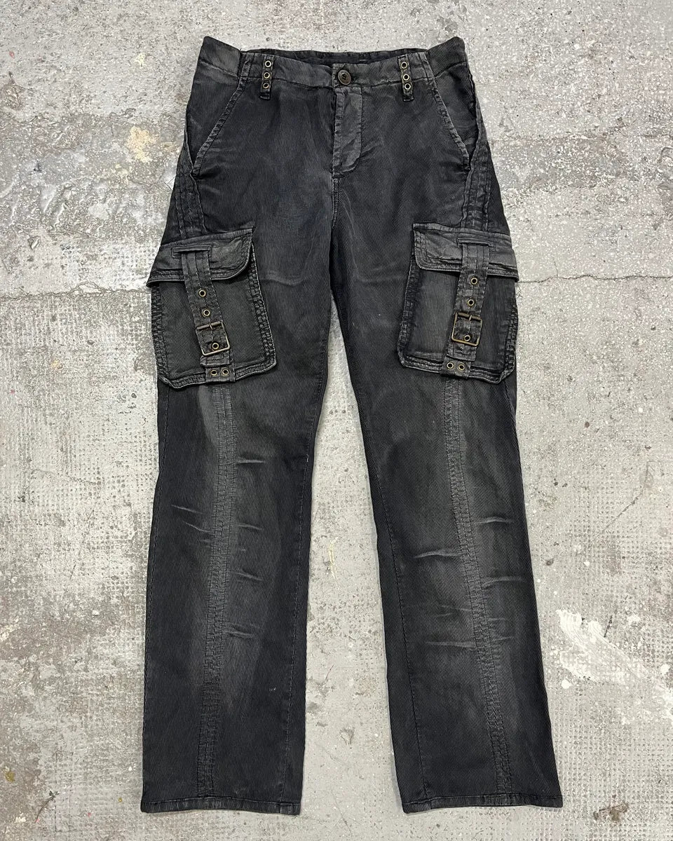 AW2005 Cavalli Grey Obscure Multi Pockets Cargo Pants