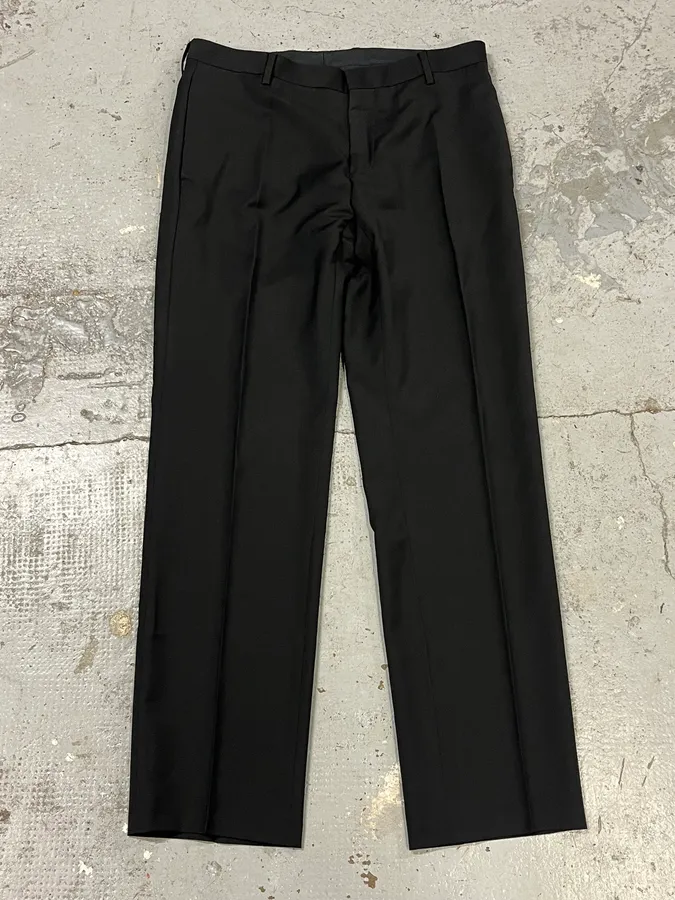 AW2005 Dior Homme Black Wool Tailored Pants by Hedi Slimane