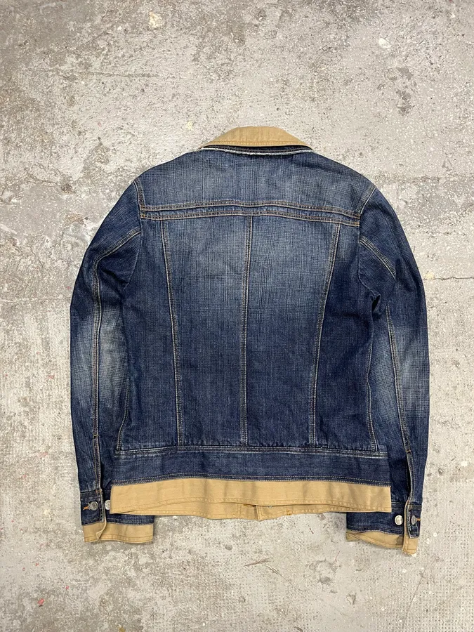 AW2005 Dolce & Gabbana 2 in 1 Military Denim Jacket - Image 7